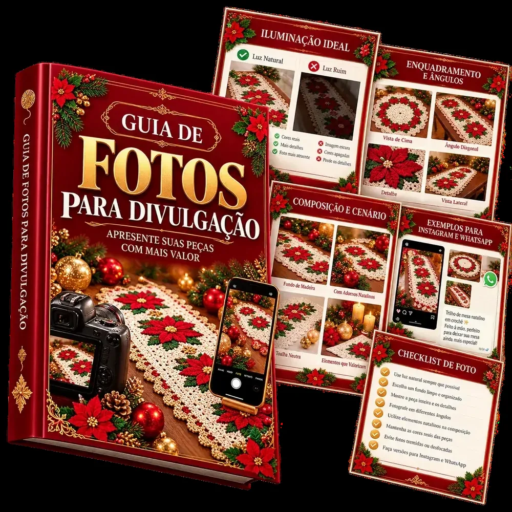 Guia de Fotos para Divulgação com exemplos para redes sociais